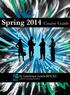Spring 2014 Course Guide