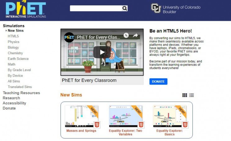 interactive science websites phet