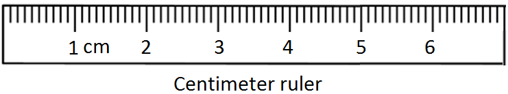 Centimeter ruler
